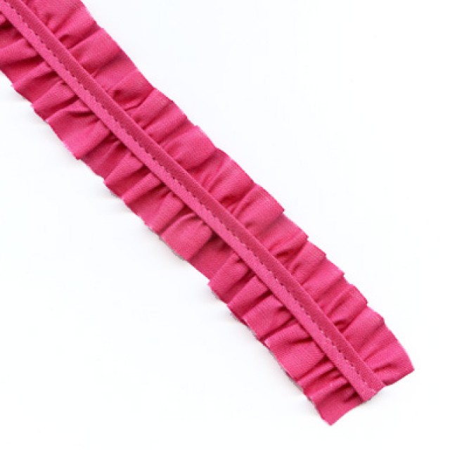 RUBAN DOUBLE FRONCÉ