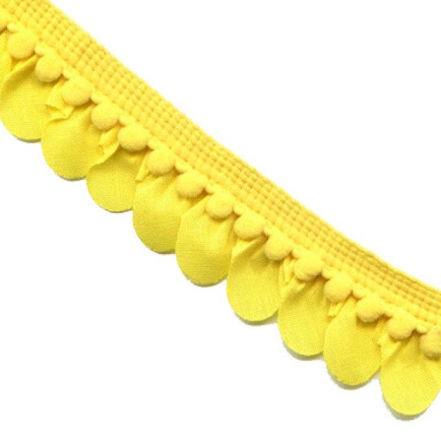 GALON À POMPONS AVEC PÉTALES